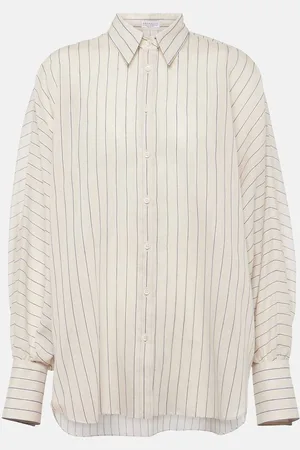 Brunello Cucinelli Cotton-blend lamÃ© shirt