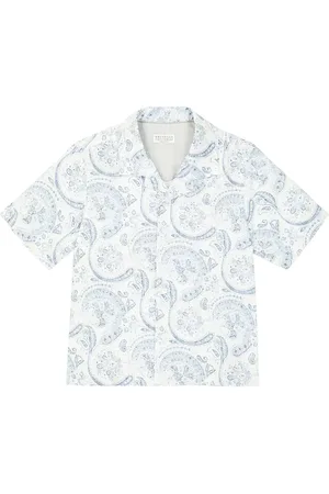 Brunello Cucinelli Printed cotton shirt