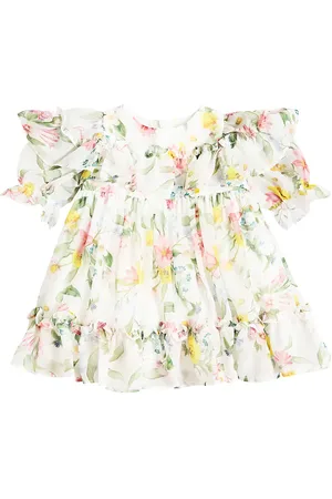 PATACHOU Baby ruffled floral dress