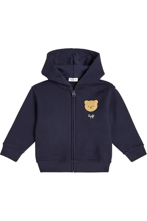 Il gufo Baby cotton jersey hoodie