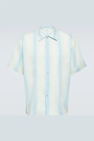 COMMAS Oversized striped bowling shirt