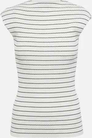 Sportmax Hans striped cotton top