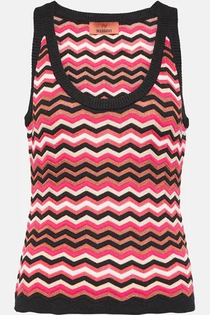 Missoni Zig Zag cotton-blend tank top