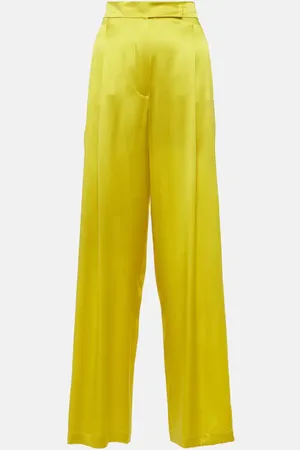 Max Mara Elegante Fiesta silk wide-leg pants