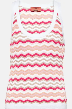 Missoni Zig Zag cotton-blend tank top