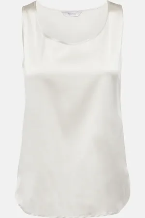 Max Mara Leisure Pan silk-blend tank top