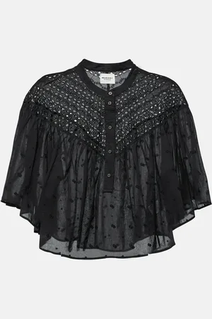 Marant Etoile Safi asymmetric lace top