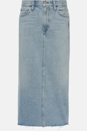 AGOLDE Della denim midi skirt