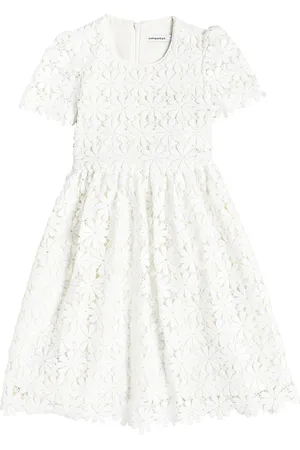 Self-Portrait Sequined floral lace guipure dress