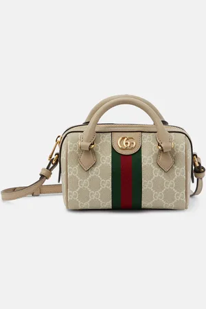 Gucci Ophidia Mini leather-trimmed tote bag