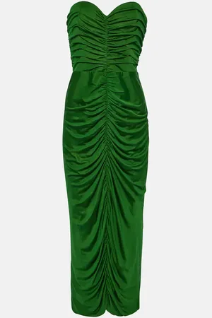 Costarellos Aveline bustier jersey midi dress