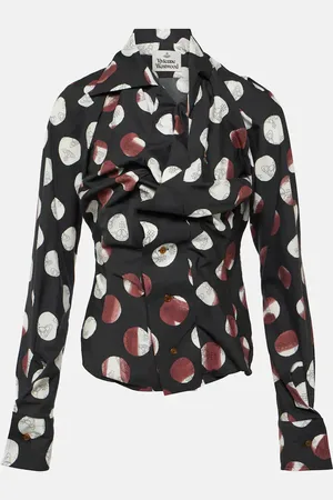 Vivienne Westwood Gathered cotton poplin shirt