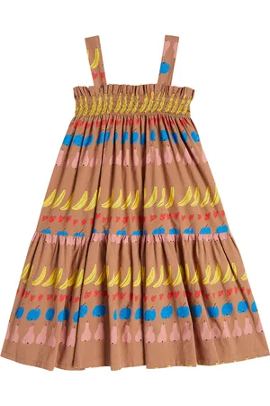 Jelly Mallow Printed cotton and nylon dress