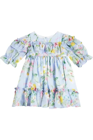 PATACHOU Baby floral embroidered dress