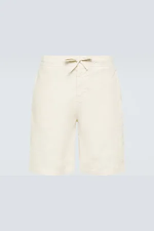 Frescobol Carioca Sergio linen-blend Bermuda shorts
