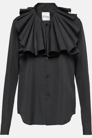 NOIR KEI NINOMIYA Ruffled cotton shirt