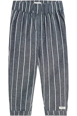 Donsje Baby Mink striped cotton and linen pants