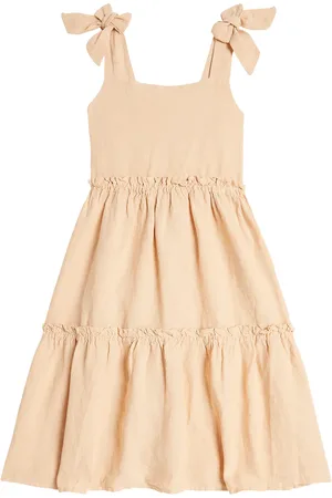 Donsje Janne tiered linen dress