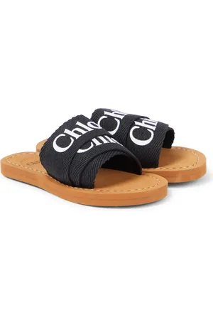 Chloé ChloÃ© Kids Aqua logo sandals