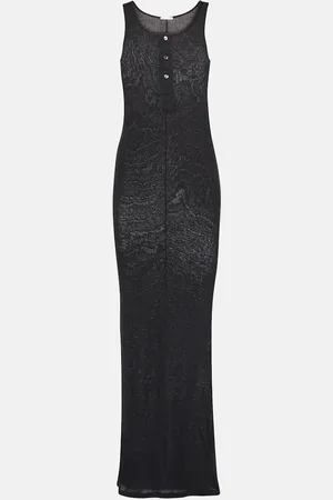 Ami Knitted cotton maxi dress