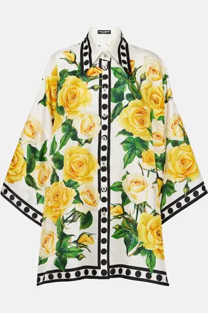Dolce & Gabbana Oversized floral silk shirt