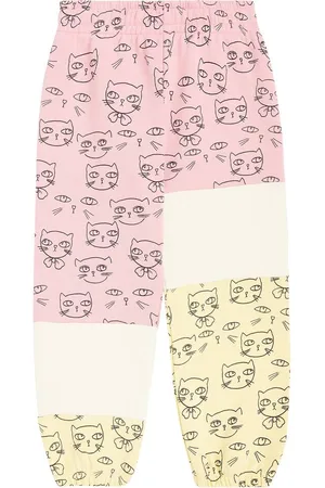 Mini Rodini Cathlethes cotton jersey sweatpants