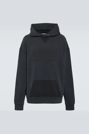 Maison Margiela Logo faded cotton jersey hoodie