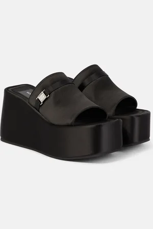 NODALETO Bulla Yelena satin platform slides