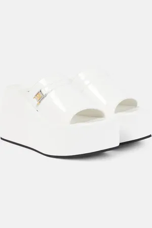 NODALETO Bulla Yelena leather platform slides