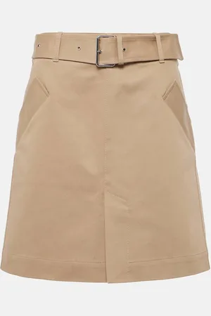 Totême Belted cotton miniskirt