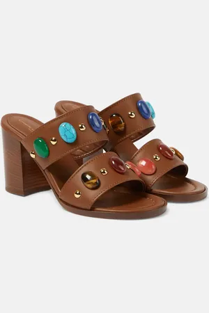 Gianvito Rossi Shanti embellished leather sandals