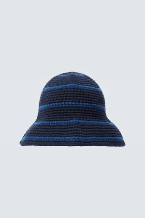OUR LEGACY Tom Tom striped cotton crochet hat