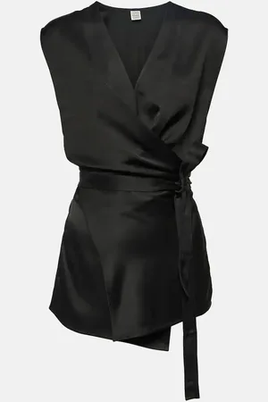 Totême Asymmetric satin top