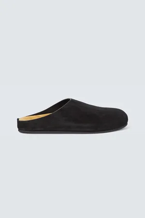 The Row Hugo suede clogs
