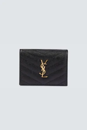 Saint Laurent Grained leather wallet