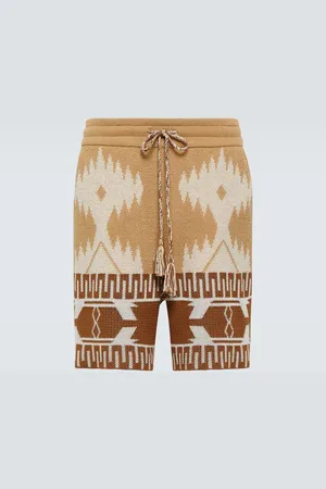Alanui Icon Piquet cotton jacquard shorts