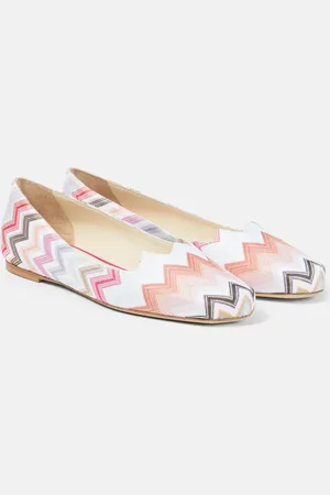 Missoni Zig Zag ballet flats