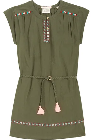 Scotch&Soda Neon Pop embroidered cotton dress
