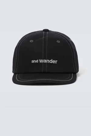 and wander Logo cotton twill baseball cap
