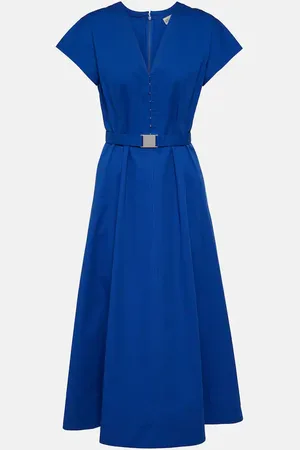 Tory Burch Belted cotton poplin midi dress