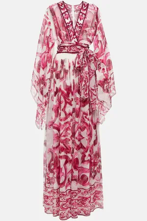 Dolce & Gabbana Majolica silk maxi dress