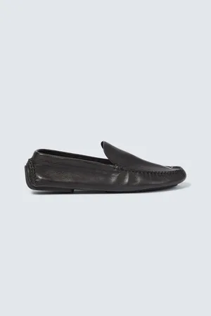 The Row Lucca leather loafers