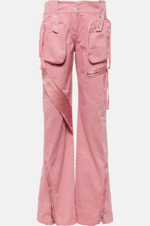 BLUMARINE Low-rise straight cargo jeans