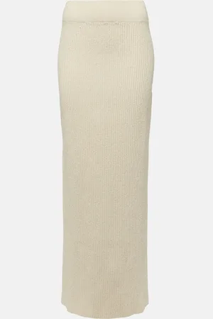 Totême Cotton-blend bouclÃ© maxi skirt