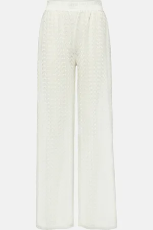 Melissa Odabash Sienna open-knit wide-leg pants