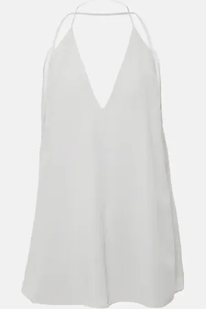 Totême Halterneck silk crÃªpe de chine top