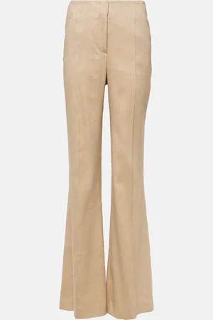 VERONICA BEARD Komi linen-blend twill flared pants