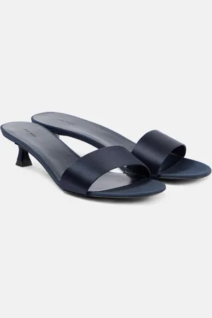 The Row Combo satin mules