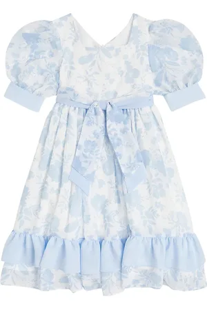 PATACHOU Bow-detail floral chiffon dress