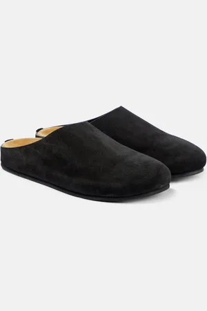 The Row Hugo suede mules